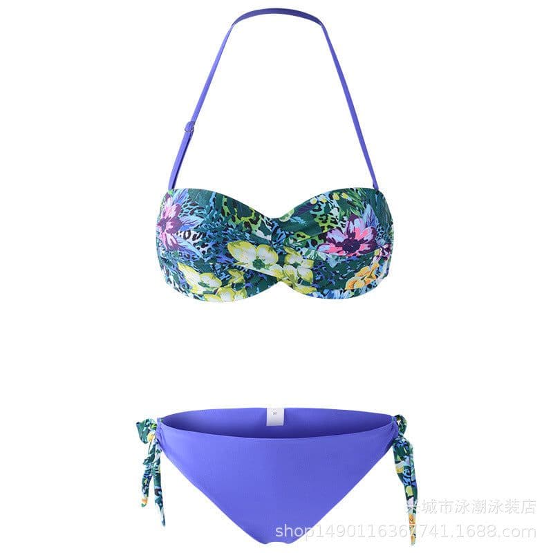 image-Yihao Women's Leopard Print Bikini Swimsuit Two Piece