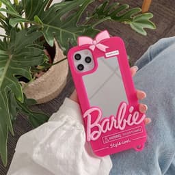 image-Silicone Phone Case with Fur Ball Pendant for iPhone & Huawei
