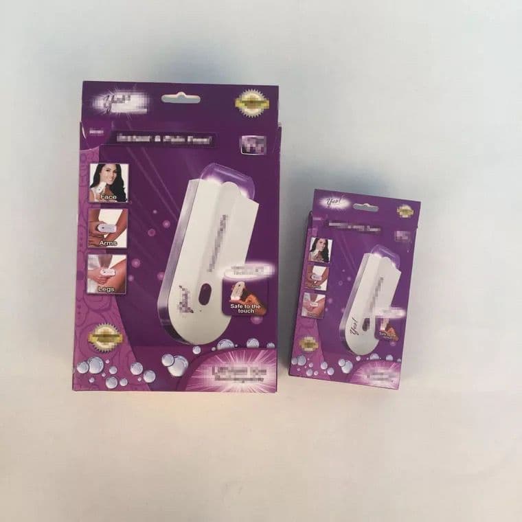 image-Laser Hair Remover Epilator USB Rechargeable Blue Light