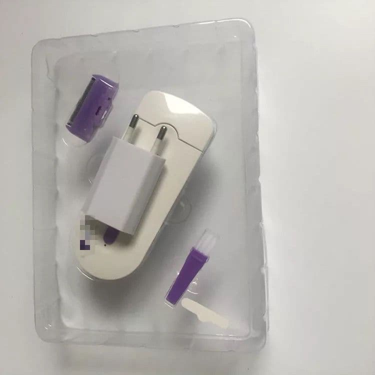 image-Laser Hair Remover Epilator USB Rechargeable Blue Light