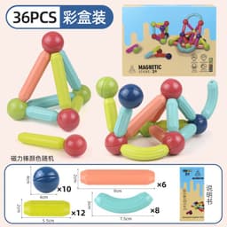 image-Magnetic Building Blocks Set Educational STEM Toy for Kids Ages 7-14
