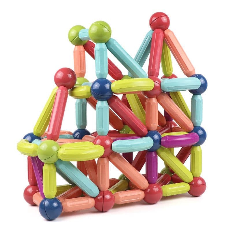 image-Magnetic Building Blocks Set Educational STEM Toy for Kids Ages 7-14