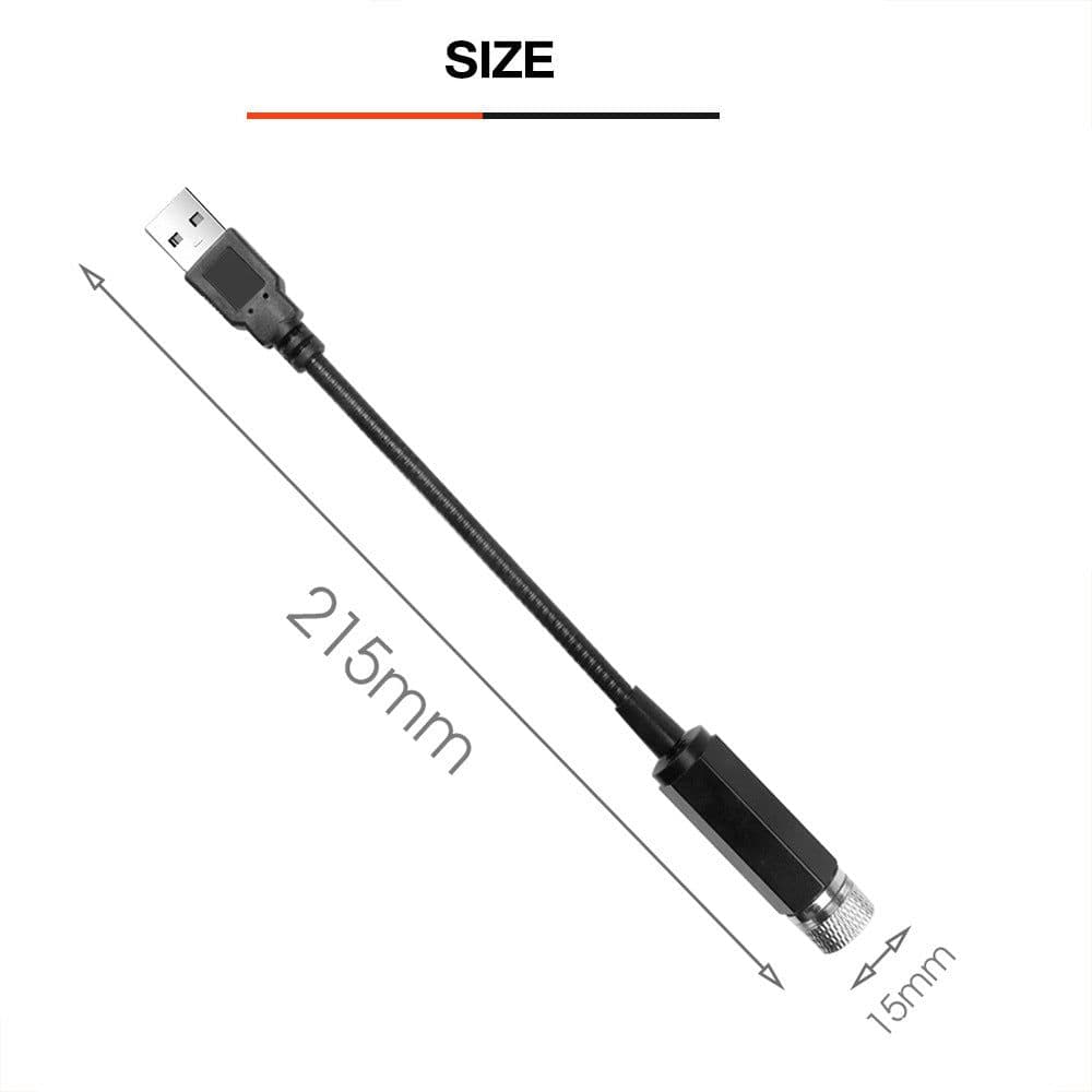 image-Car USB Starry Sky Light Roof Ceiling Star Projector Atmosphere Lamp