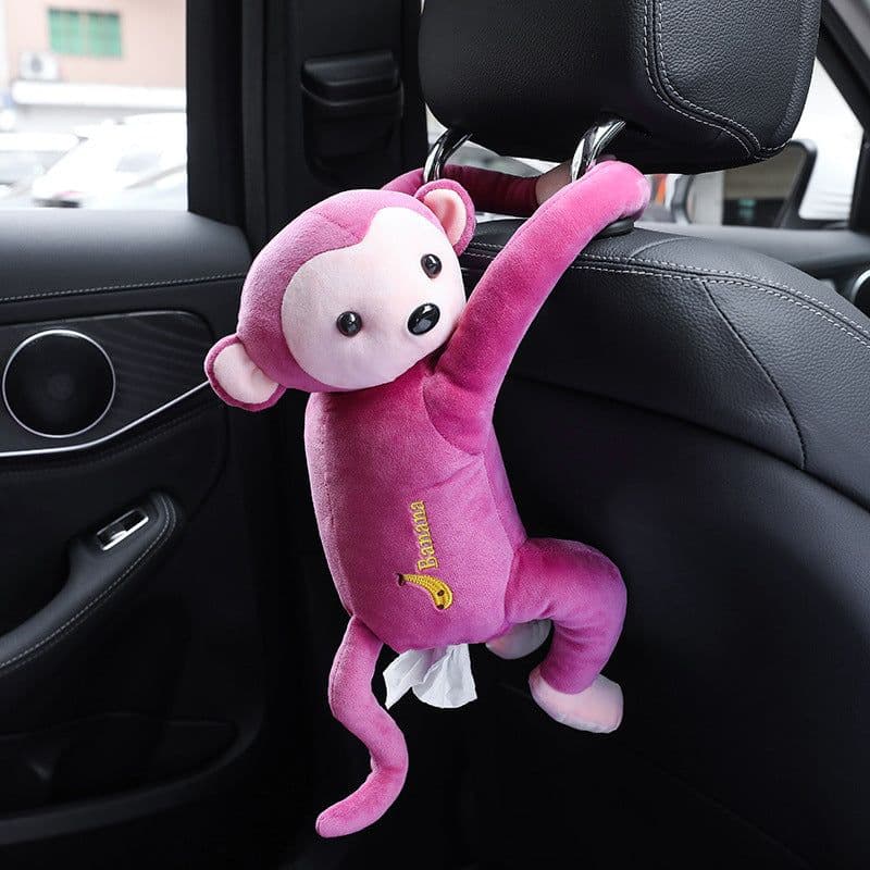 image-Creative Pipi Monkey Paper Towel Holder for Car Seat Back