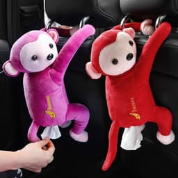 image-Creative Pipi Monkey Paper Towel Holder for Car Seat Back