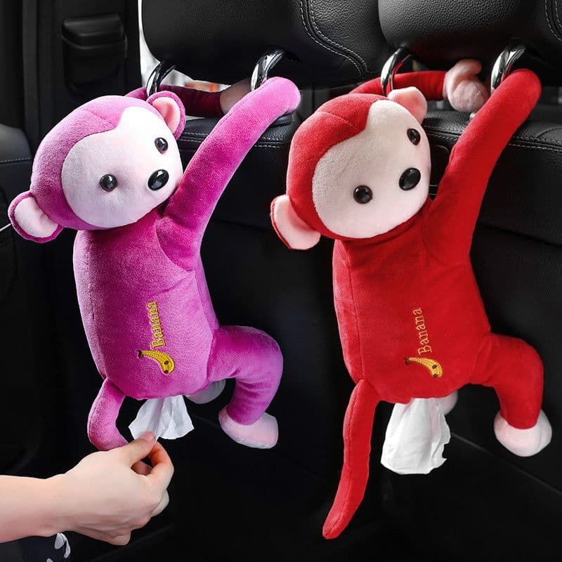 image-Creative Pipi Monkey Paper Towel Holder for Car Seat Back
