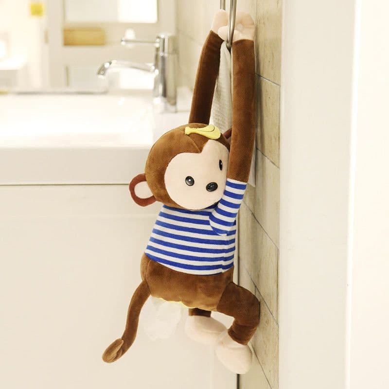 image-Creative Pipi Monkey Paper Towel Holder for Car Seat Back