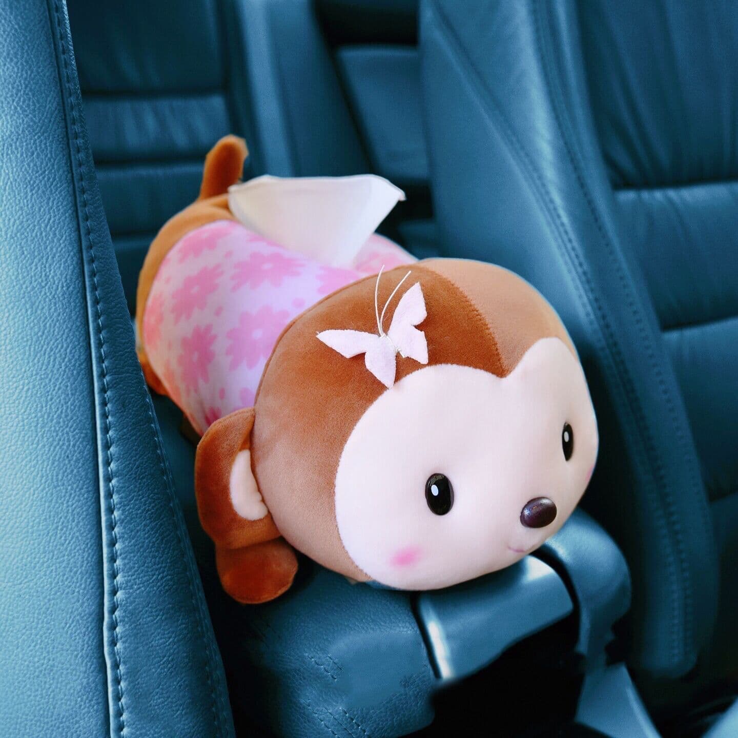 image-Creative Pipi Monkey Paper Towel Holder for Car Seat Back