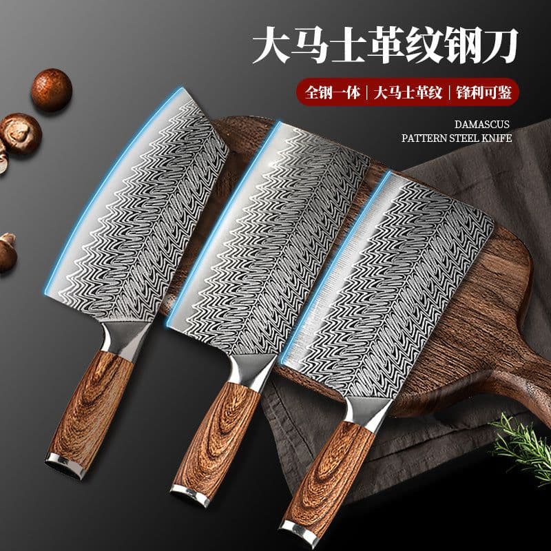 image-Damascus Stainless Steel Kitchen Chef Knife 40Cr13 Blade
