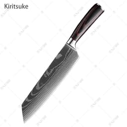 image-Damascus Steel Kitchen Knife Set 10-Piece Stainless Steel