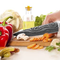 image-Yangjiang 8 Inch Chef Knife Stainless Steel 7CR17 Kitchen Knife