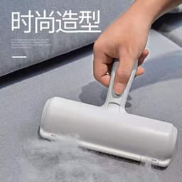 image-2-Way Pet Hair Remover Roller for Furniture Self-Cleaning Lint Brush