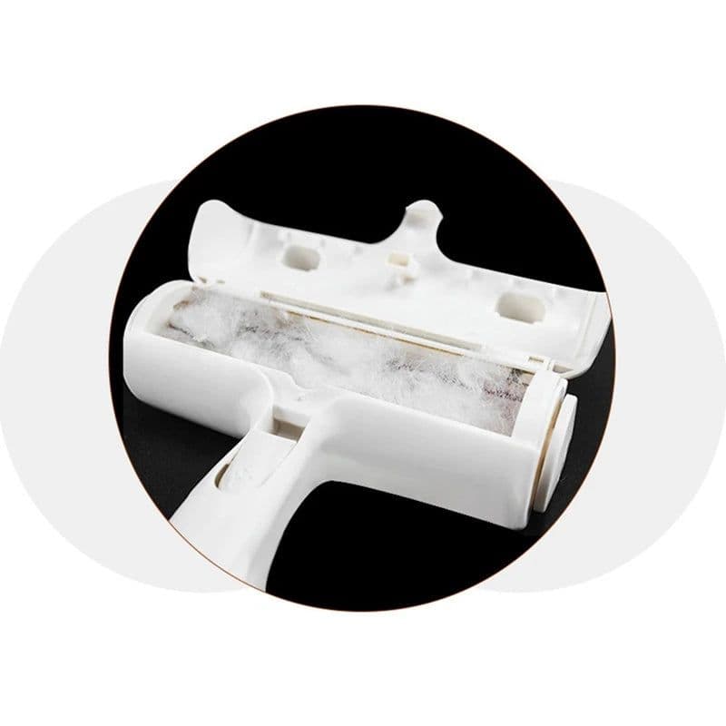 image-2-Way Pet Hair Remover Roller for Furniture Self-Cleaning Lint Brush