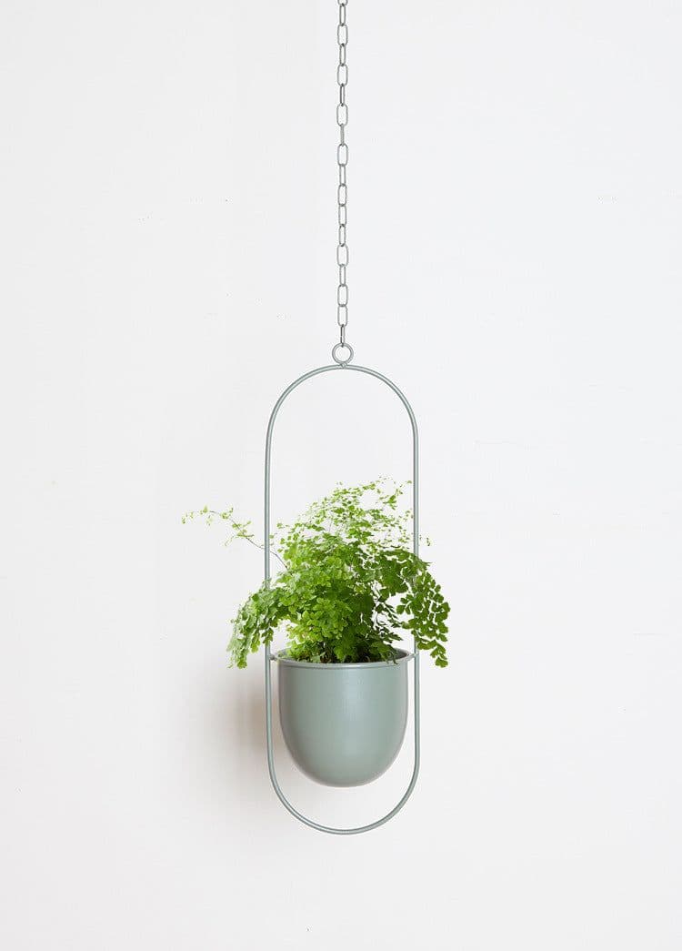 image-Tubang Nordic Iron Hanging Flower Pot Wall Mount Planter Basket