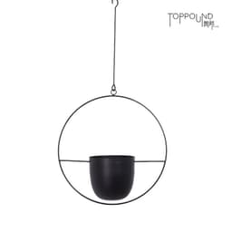 image-Tubang Nordic Iron Hanging Flower Pot Wall Mount Planter Basket