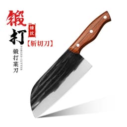image-Kitchen Knife Stainless Steel 4Cr Forged Blade 20cm Chinese Style