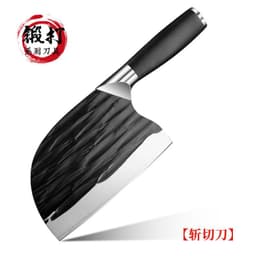 image-Kitchen Knife Stainless Steel 4Cr Forged Blade 20cm Chinese Style