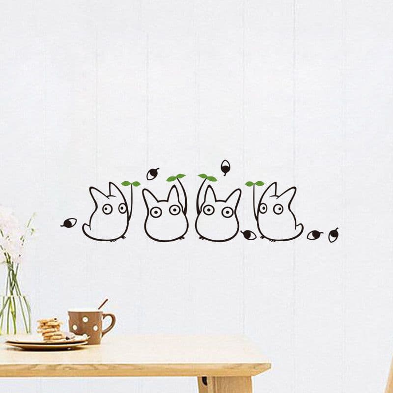 image-Totoro Wall Sticker PVC Removable Waterproof Cartoon Decal