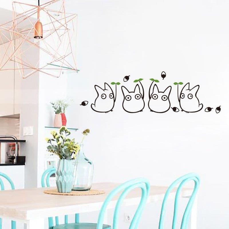 image-Totoro Wall Sticker PVC Removable Waterproof Cartoon Decal