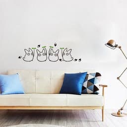 image-Totoro Wall Sticker PVC Removable Waterproof Cartoon Decal