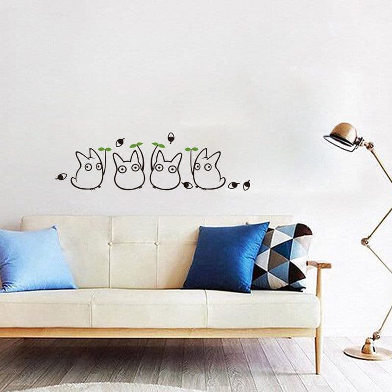 image-Totoro Wall Sticker PVC Removable Waterproof Cartoon Decal