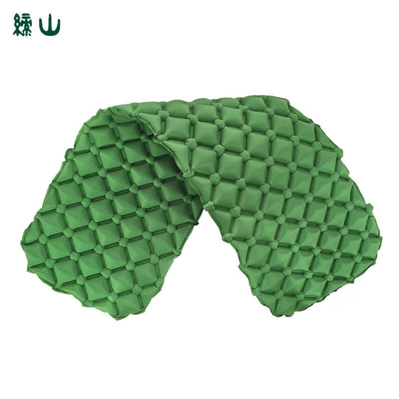 image-Ultra-Light Inflatable Sleeping Pad Single 190x56cm Camping Mat Nylon TPU