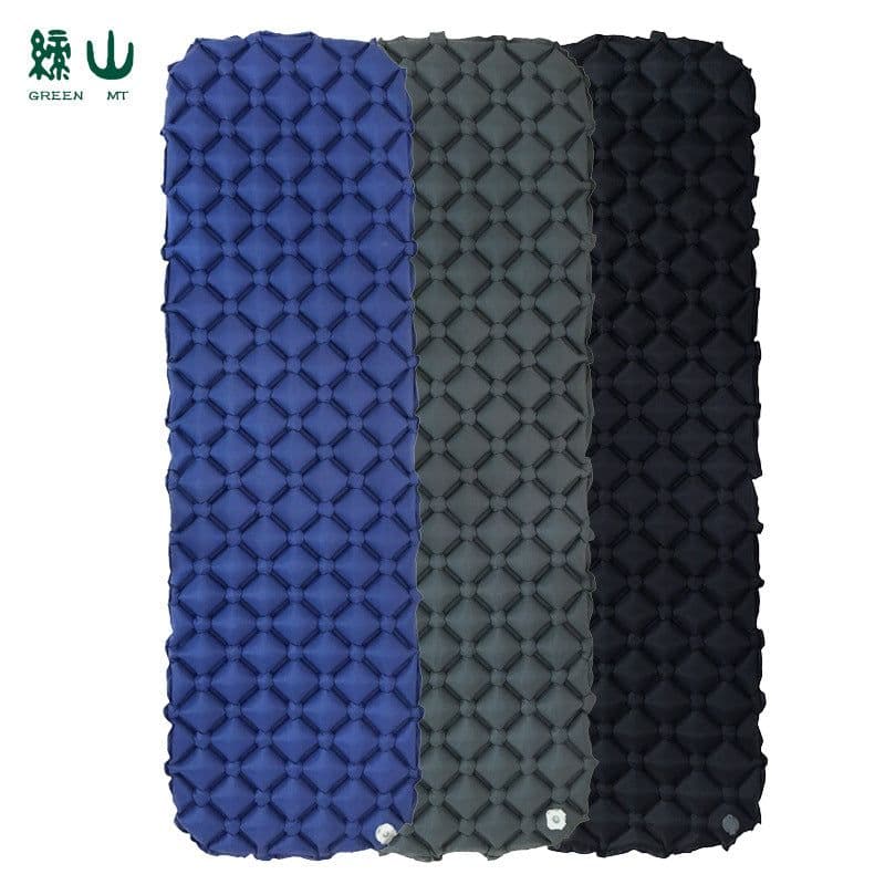 image-Ultra-Light Inflatable Sleeping Pad Single 190x56cm Camping Mat Nylon TPU