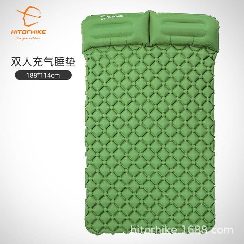 image-Xituoke Inflatable Camping Sleeping Pad Double Air Mattress 188x114cm