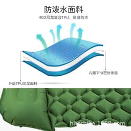 image-Xituoke Inflatable Camping Sleeping Pad Double Air Mattress 188x114cm