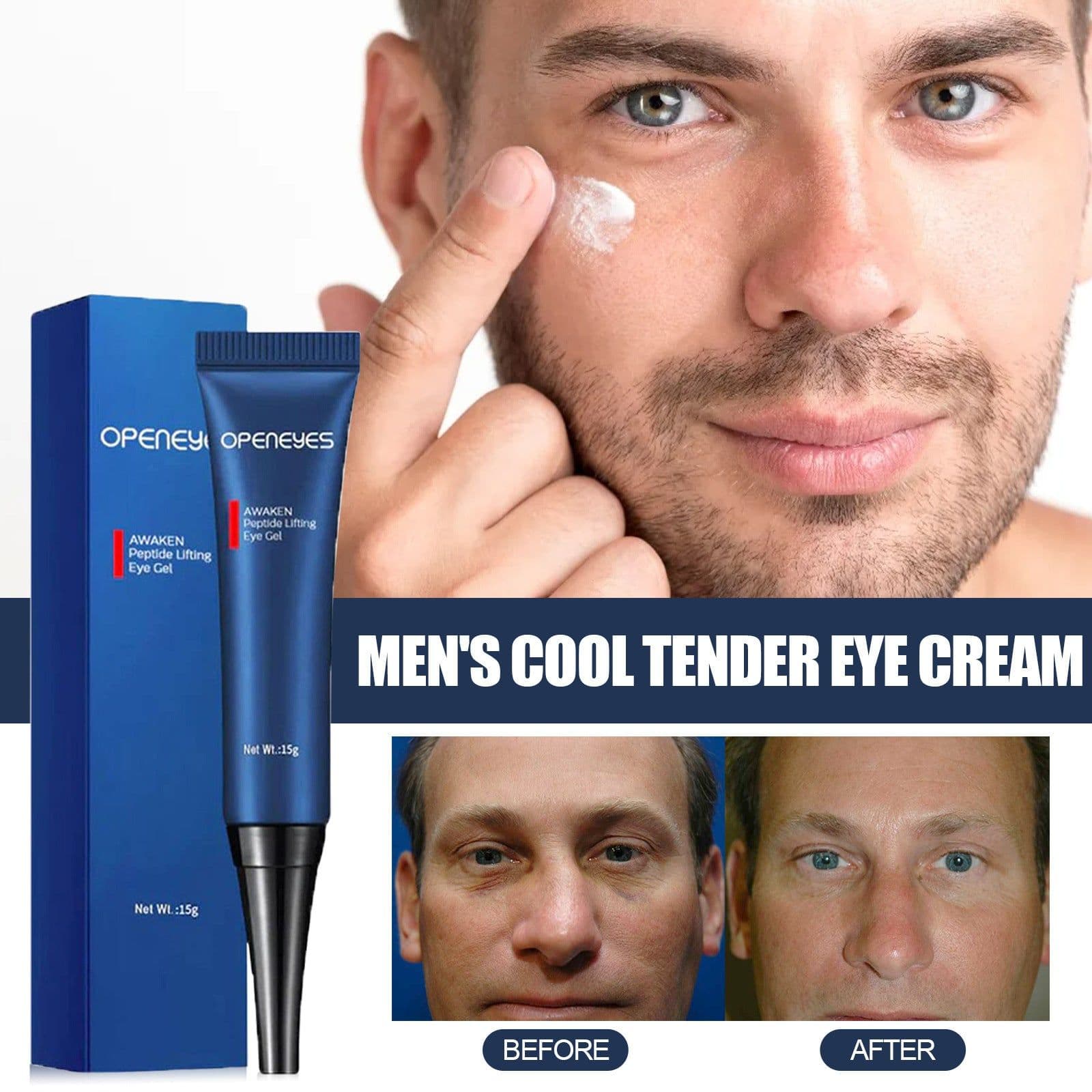 image-Men's Anti-Aging Eye Cream for Fine Lines Dark Circles 15g