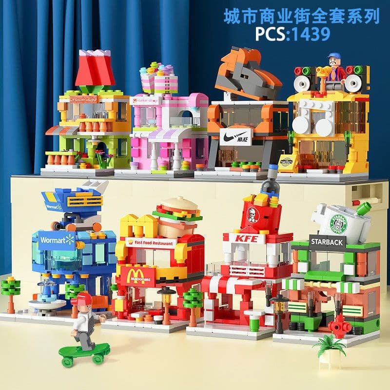 image-LEGO Compatible Street View Building Blocks Set for Kids
