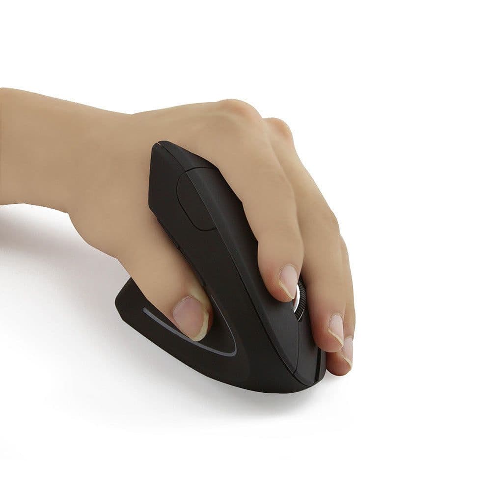 image-Vertical Ergonomic Wireless Optical Mouse - Left & Right Handed