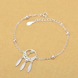 image-S925 Silver Dreamcatcher Star Bracelet Korean Style Women's Jewelry