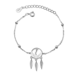 image-S925 Silver Dreamcatcher Star Bracelet Korean Style Women's Jewelry