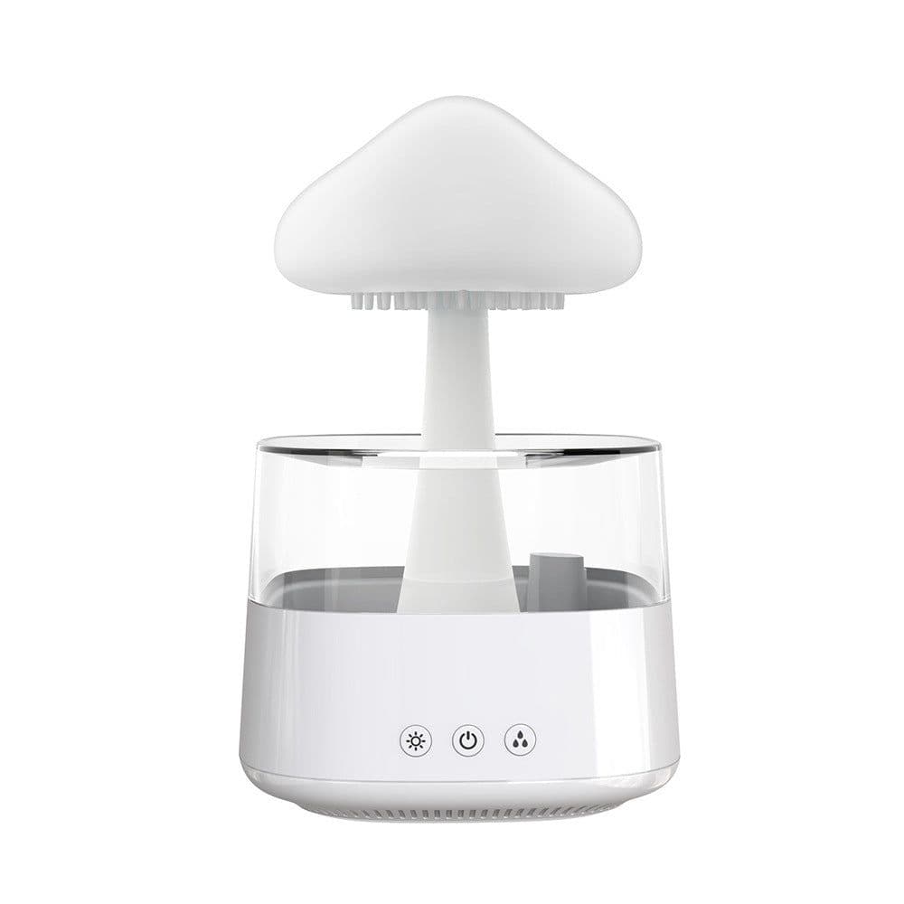 image-Cloud Rain Humidifier with Night Light and Aromatherapy