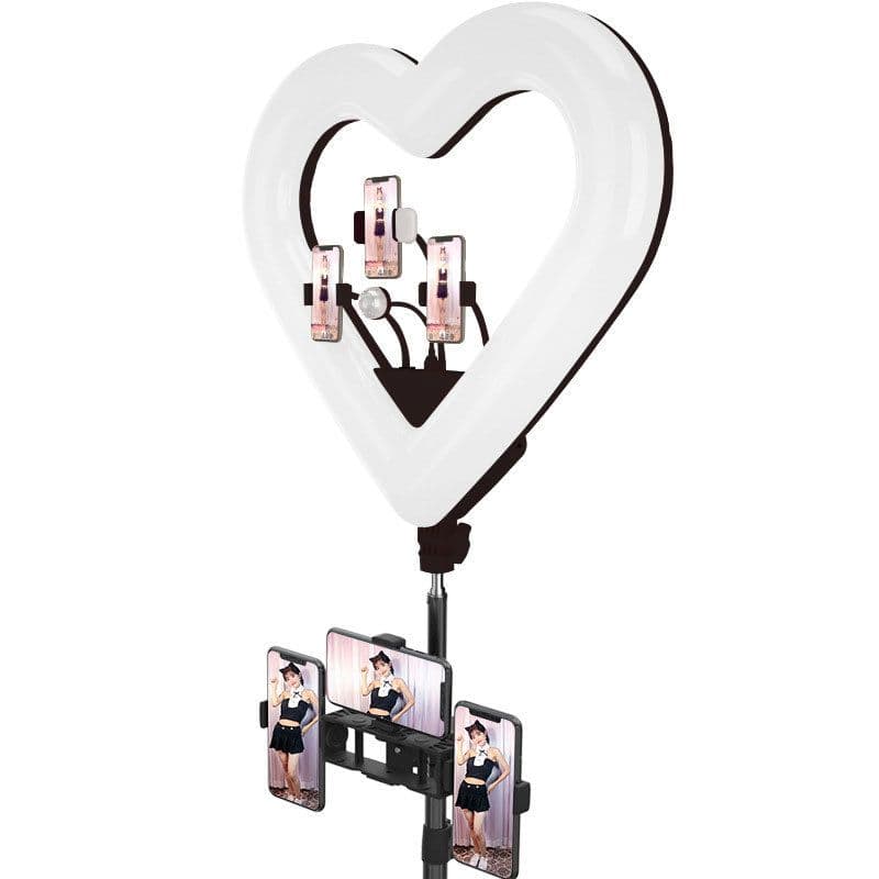 image-RK51 Photography Ring Light with Phone Holder and Tripod Stand