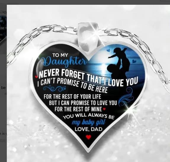 image-Alloy Letter Pendant Necklace Round Bead Chain Dad and Baby Design