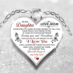 image-Alloy Letter Pendant Necklace Round Bead Chain Dad and Baby Design