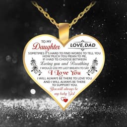image-Alloy Letter Pendant Necklace Round Bead Chain Dad and Baby Design