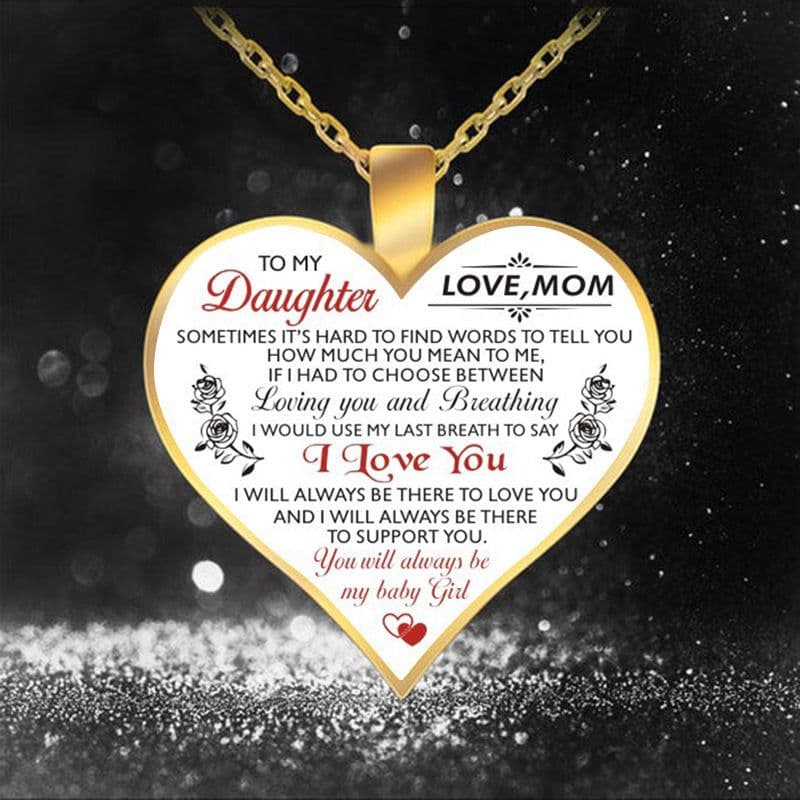 image-Alloy Letter Pendant Necklace Round Bead Chain Dad and Baby Design