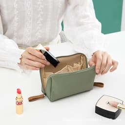 image-Korean Cosmetic Bag Mini Travel Makeup Storage Pouch