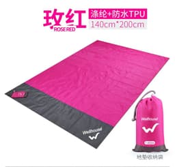 image-Outdoor Picnic Blanket Waterproof Mat 3-4 Person Polyester 2x2m