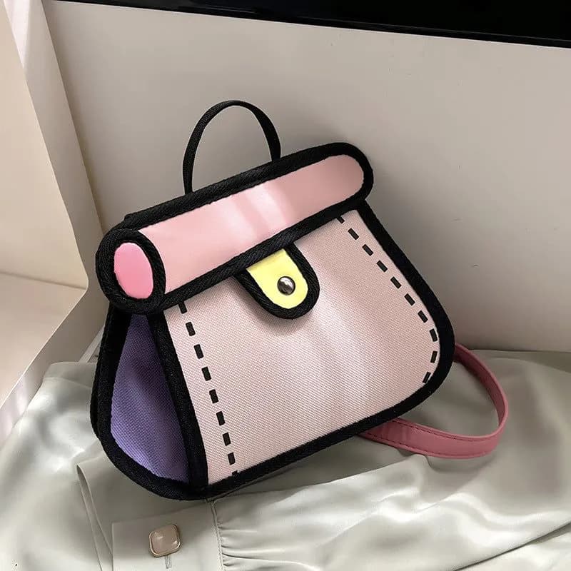 image-Anime Girl Cartoon Chain Crossbody Bag Small Lightweight Purse