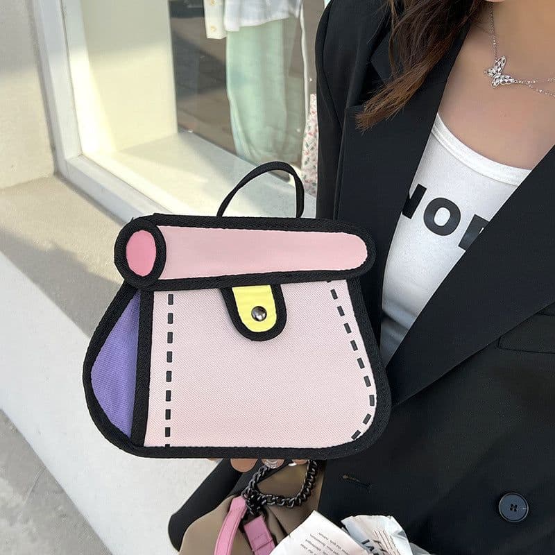 image-Anime Girl Cartoon Chain Crossbody Bag Small Lightweight Purse