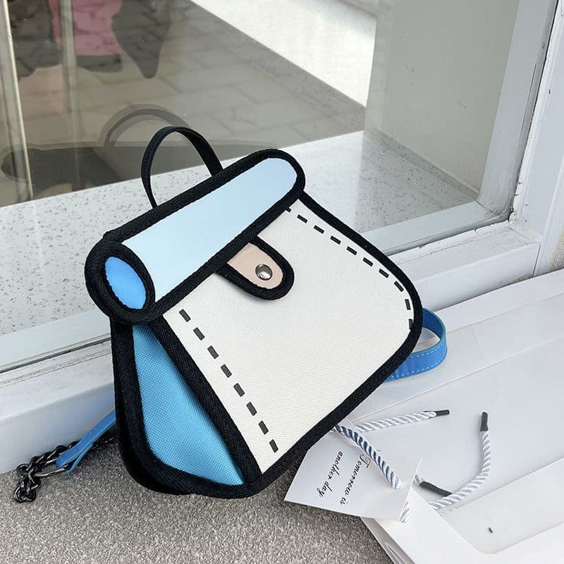 image-Anime Girl Cartoon Chain Crossbody Bag Small Lightweight Purse