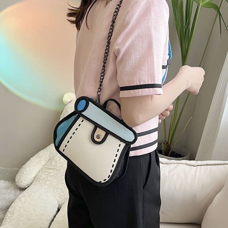 image-Anime Girl Cartoon Chain Crossbody Bag Small Lightweight Purse