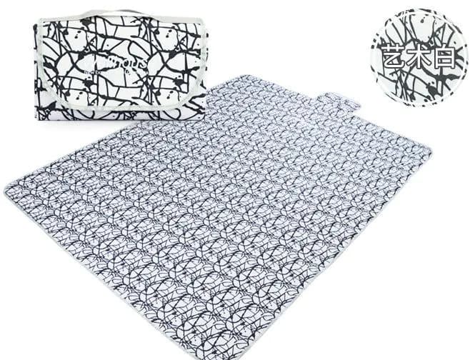 image-Portable Waterproof Picnic Blanket Oxford Cloth Camping Mat 190x142cm