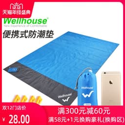 image-Portable Waterproof Picnic Blanket Oxford Cloth Camping Mat 190x142cm