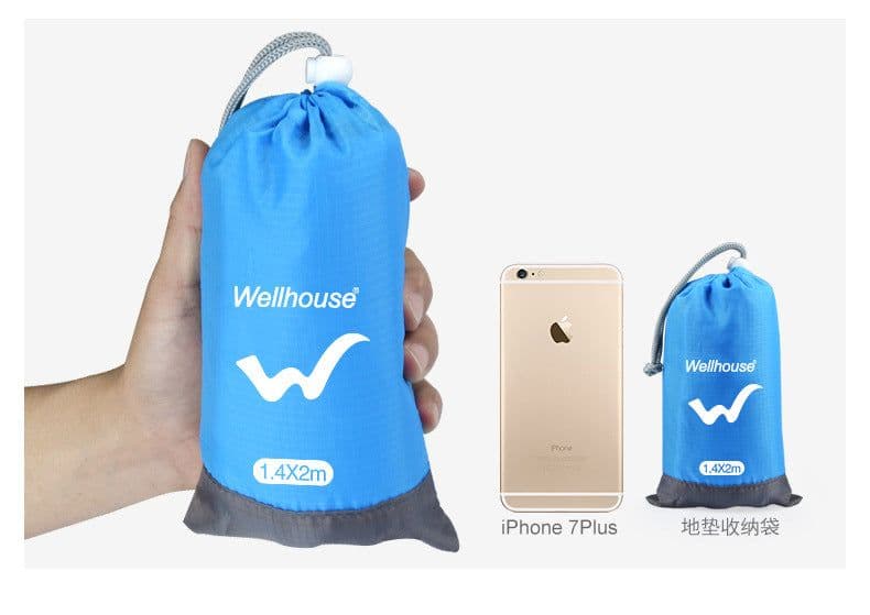 image-Portable Waterproof Picnic Blanket Oxford Cloth Camping Mat 190x142cm