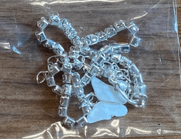 image-Jin Yi Butterfly Rhinestone Anklet for Women